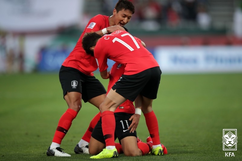 ▲ Korea also met Bahrain in the 2019 UAE Asian Cup. At that time, Hwang Hee-chan and Kim Jin-su scored to secure a 2-1 victory. ⓒKorea Football Association